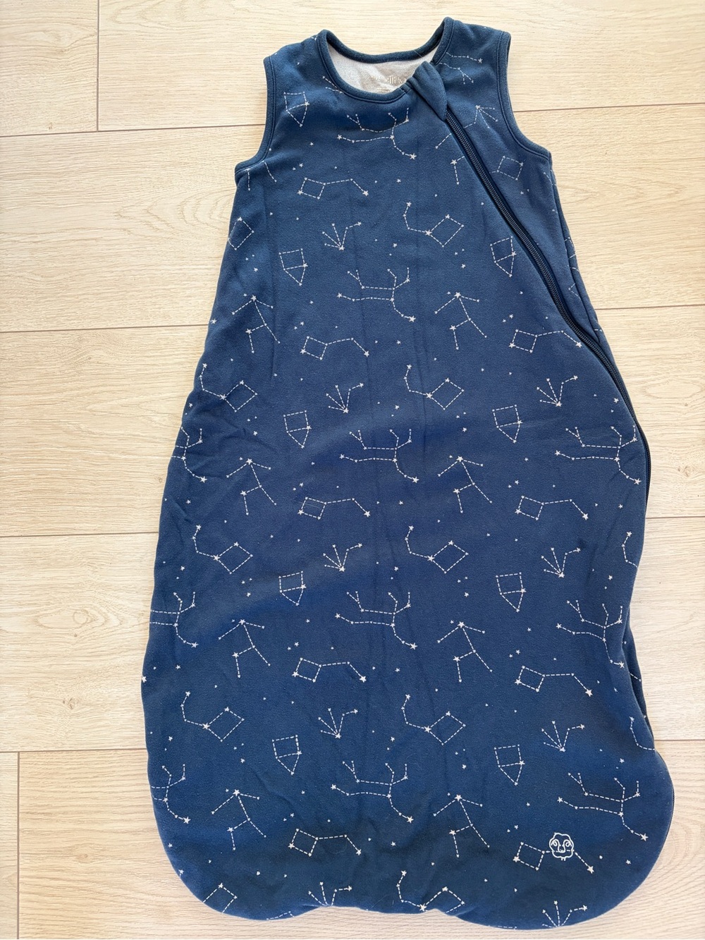 Navy Baby Sleep Sack with Constellation Print